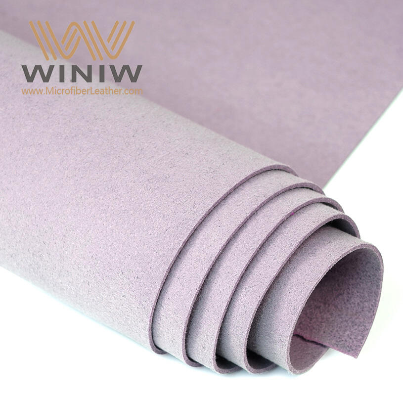 0.6mm Pink High-Precision Cutting Imitation Microfiber Suede Leather