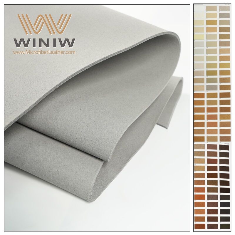 0.7mm Moderate Elongation Making Clothing Microfiber Base Leather Material