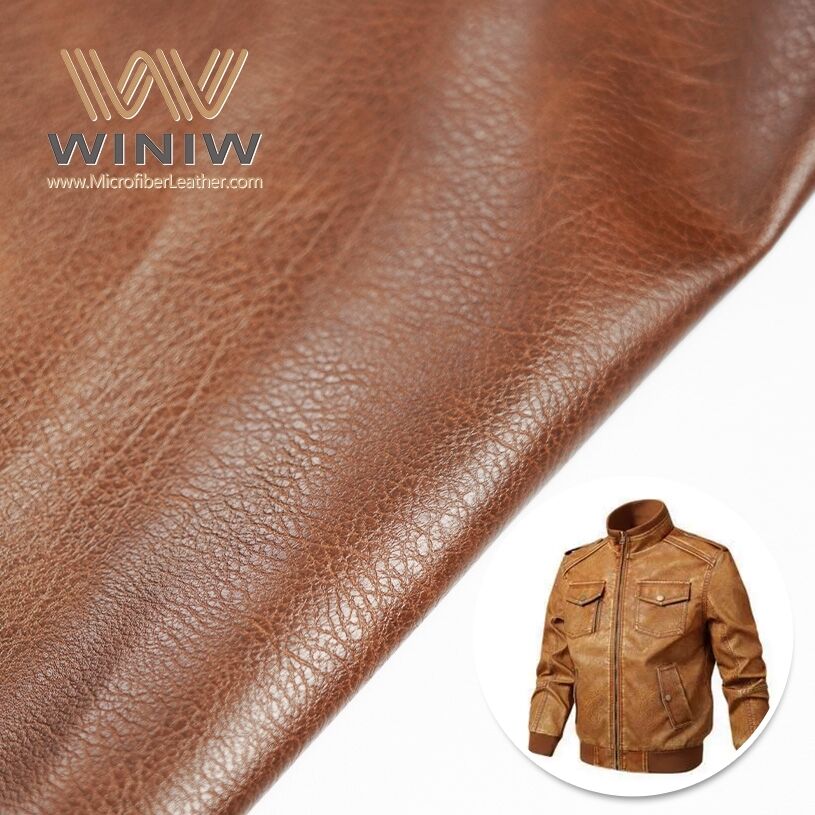 Not Easy To Wrinkle Vegan Leatherette Microfiber Fabric For Poncho