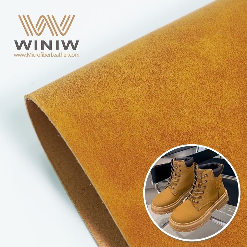 Absorbent Microfiber Boots Leatherette Suede Fabric Material