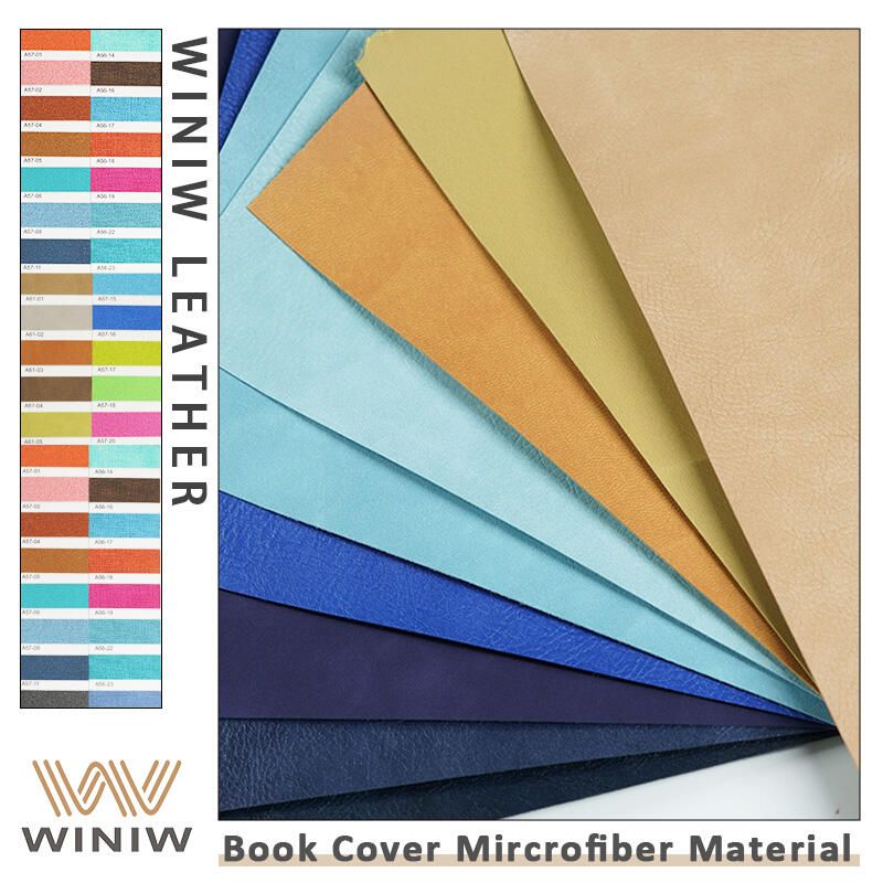 0.5mm Wear Resistance Making Notebook Cover Microfiber Vegan PU Leather