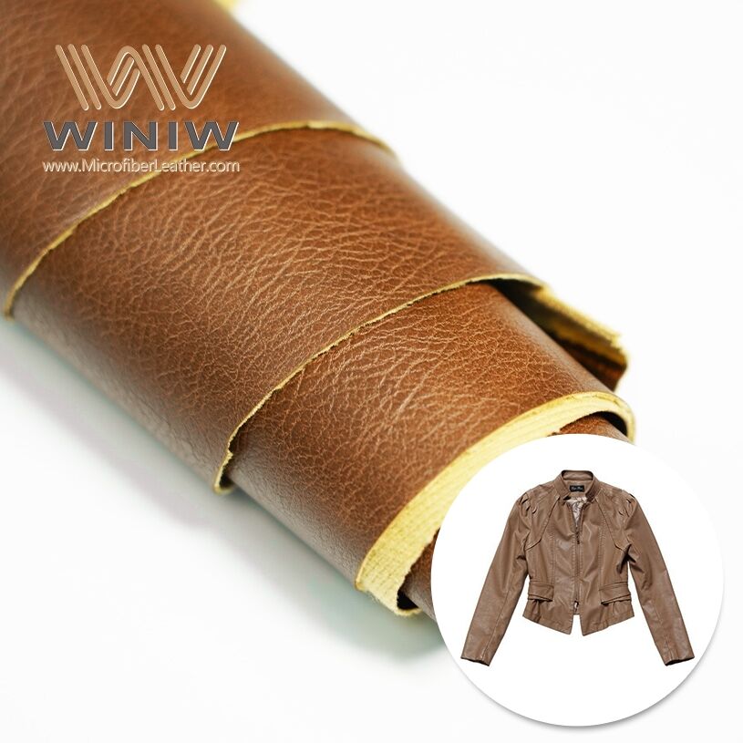 0.8mm Eco-Friendly Sustainable Pea Coat Crafting Microfiber Leather