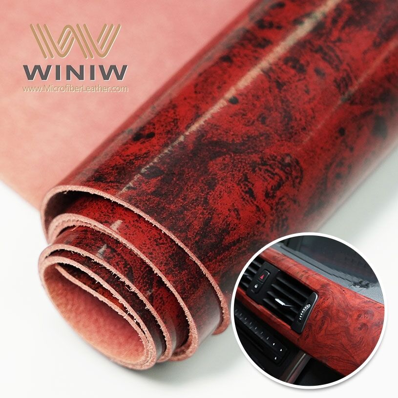 0.9mm Soft And ComfortableAutomotive Upholstery Microfiber Faux Leather Rolls Fabric