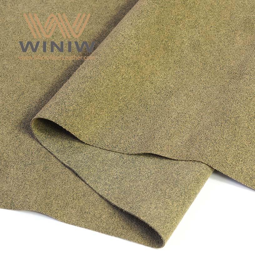 Highly Durable 1.4mm Thickness Artificial Microfiber Suede Leather