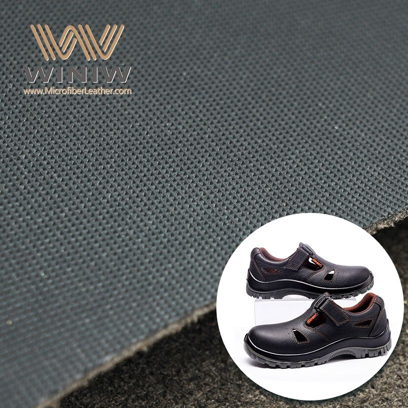 Folding-resistant Microfiber PU Leatherette Fabric For Safety Shoes