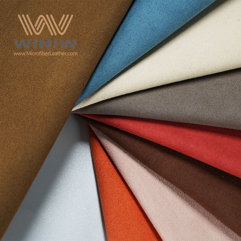 1.0mm Seam Strength Artificial Synthetic Microfiber Suede Leather