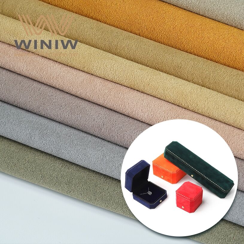 Soft Artificial Microfiber Faux Suede Leather For Display Equipments