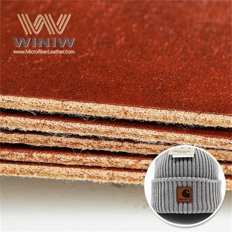 Flat Straight Making Branding Emblem Tags Imitation Microfiber Leather