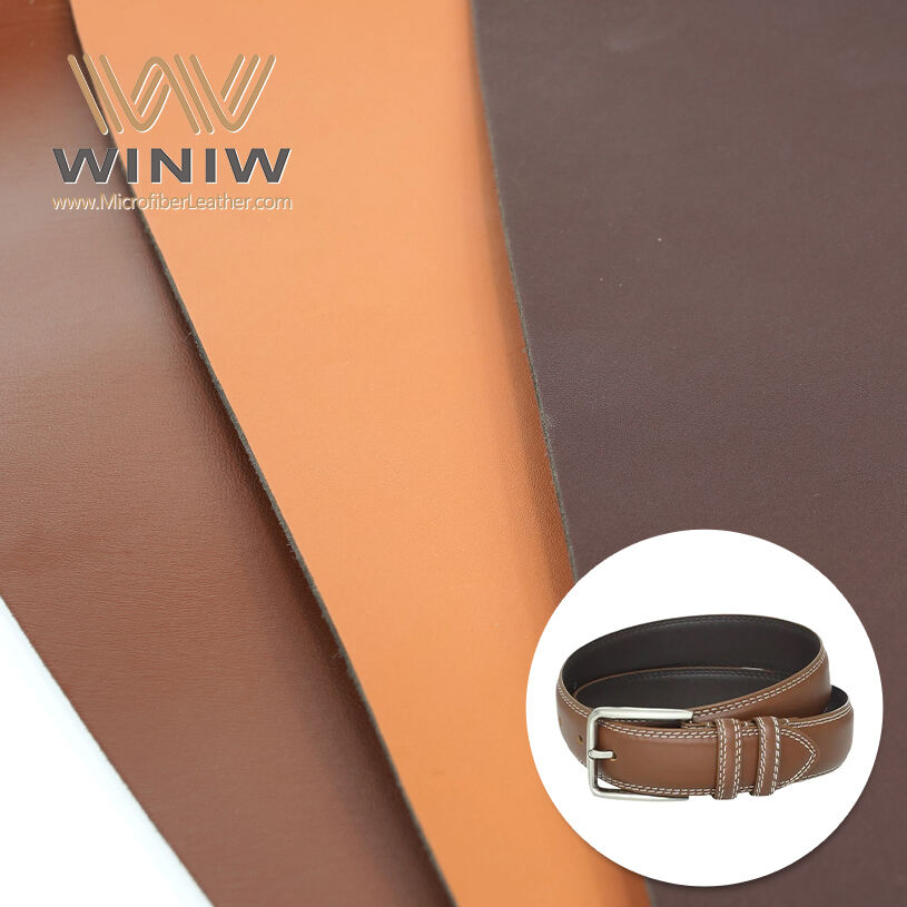 Low Maintenance Synthetic Leather Microfiber Belt Making Material