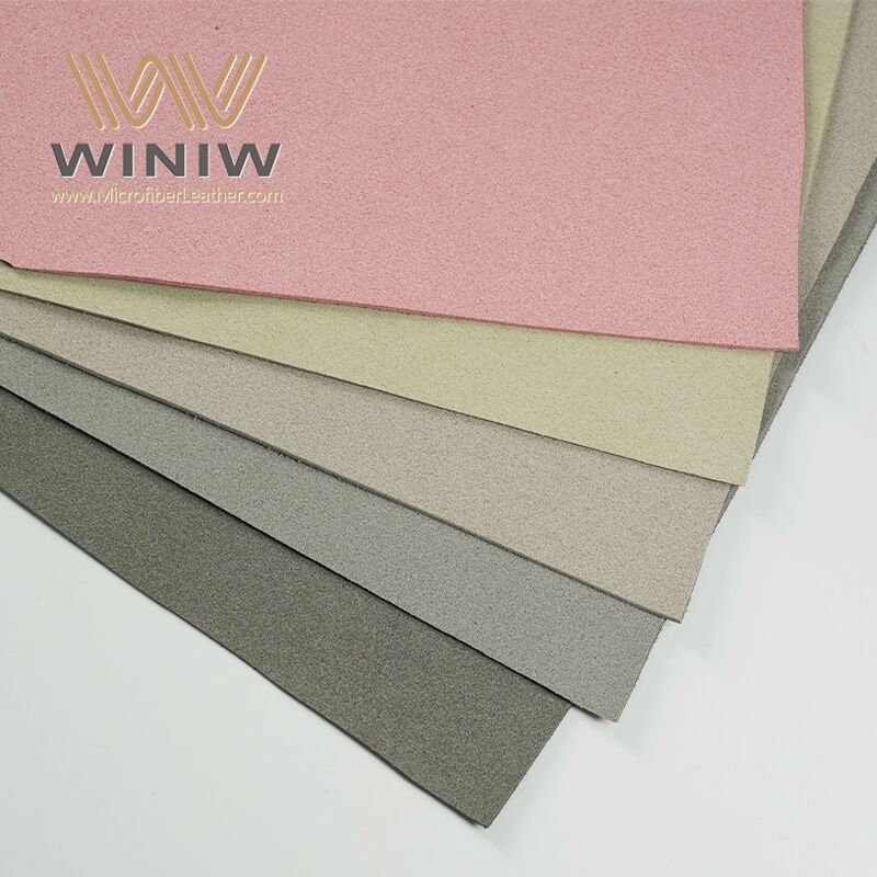 Textured Surface Imitation Microfiber Suede Leather Material