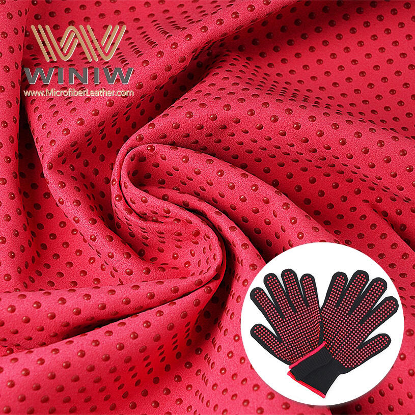 0.8mm Safety Gloves Artificialis Ultrasuede Microfiber Leather Fabric