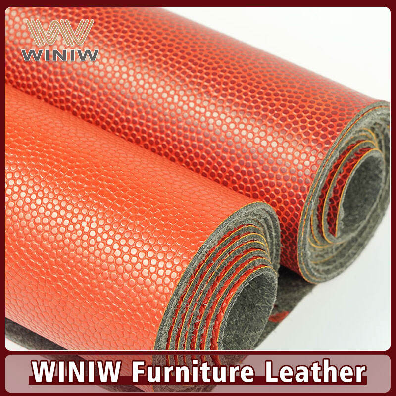 High Tear Strength Leather Artificial Micro Fiber Fabric For Furniture