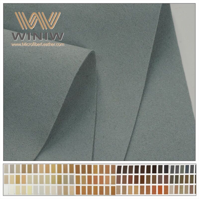 1.7mm Light Texture Making Furniture Microfiber Base Leather Material