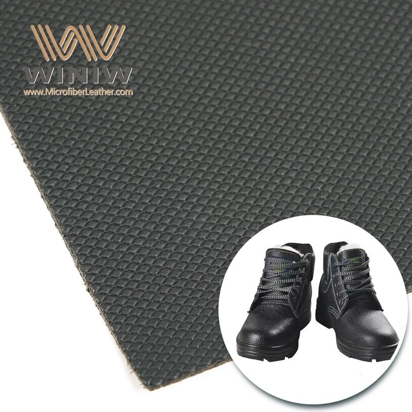 Lightweight Microfiber Fabric Artificial Leather For Safety Shoes