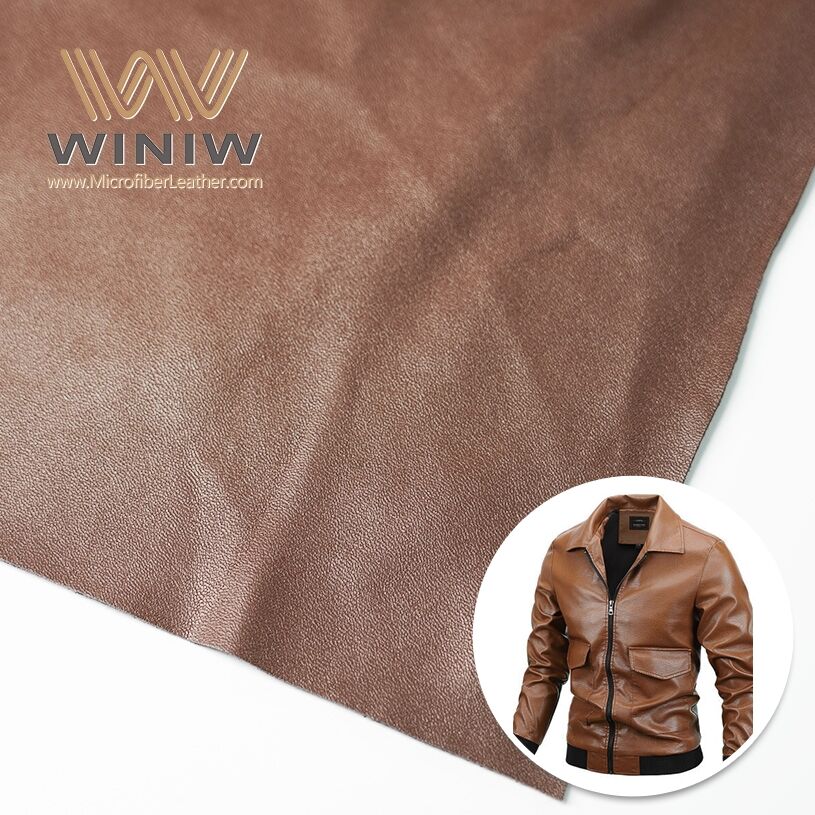 Brown Coat Crafting Can Be Embossed Faux Microfiber Leather