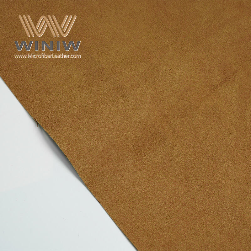 Textile-Like Feel Microfiber Suede Leather Material