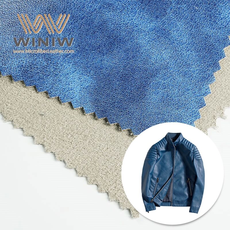 0.6mm Pu Microfiber Synthetic Leather Fabric For Making Clothes Material