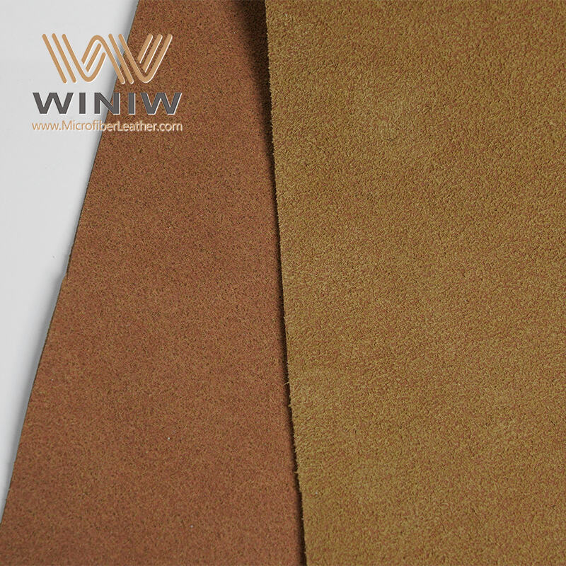 0.6mm Textile-Like Feel Vegan Microfiber Suede Leather Material