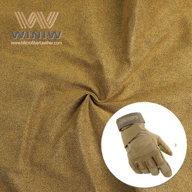 0.7mm Micro-Suede Pu Faux Leather Safety Gloves