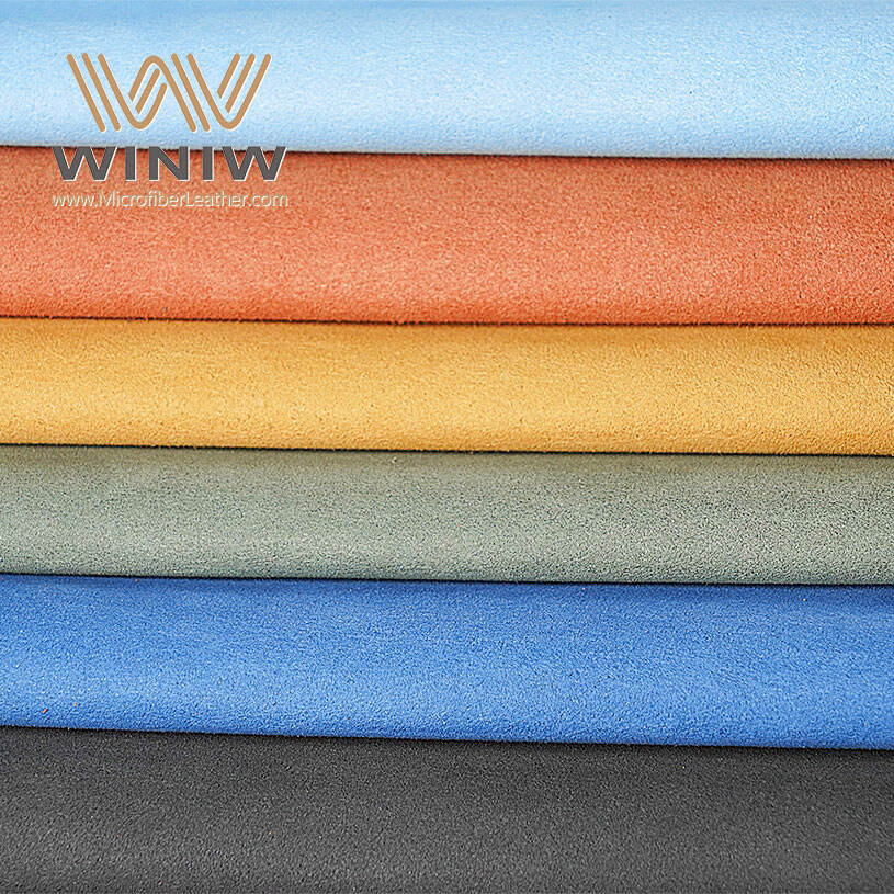 0.8mm Thickness Resistant Peeling Synthetic Microfiber Suede Leather