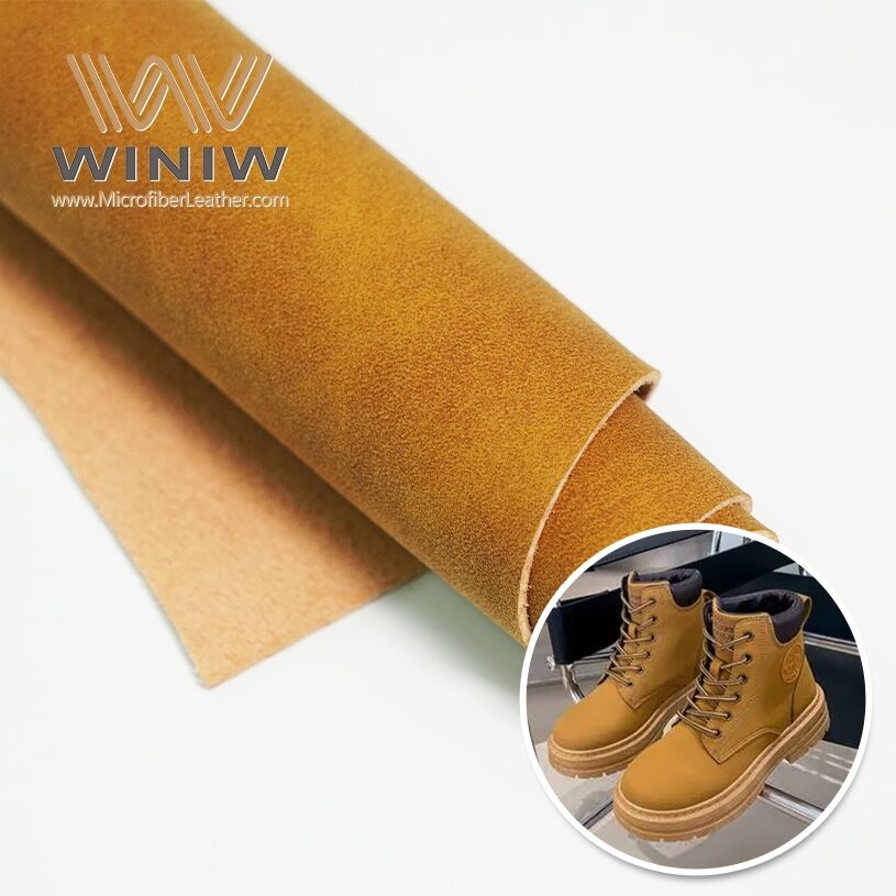 Anti-abrasion Microfiber Synthetic Leather Boots Suede Material