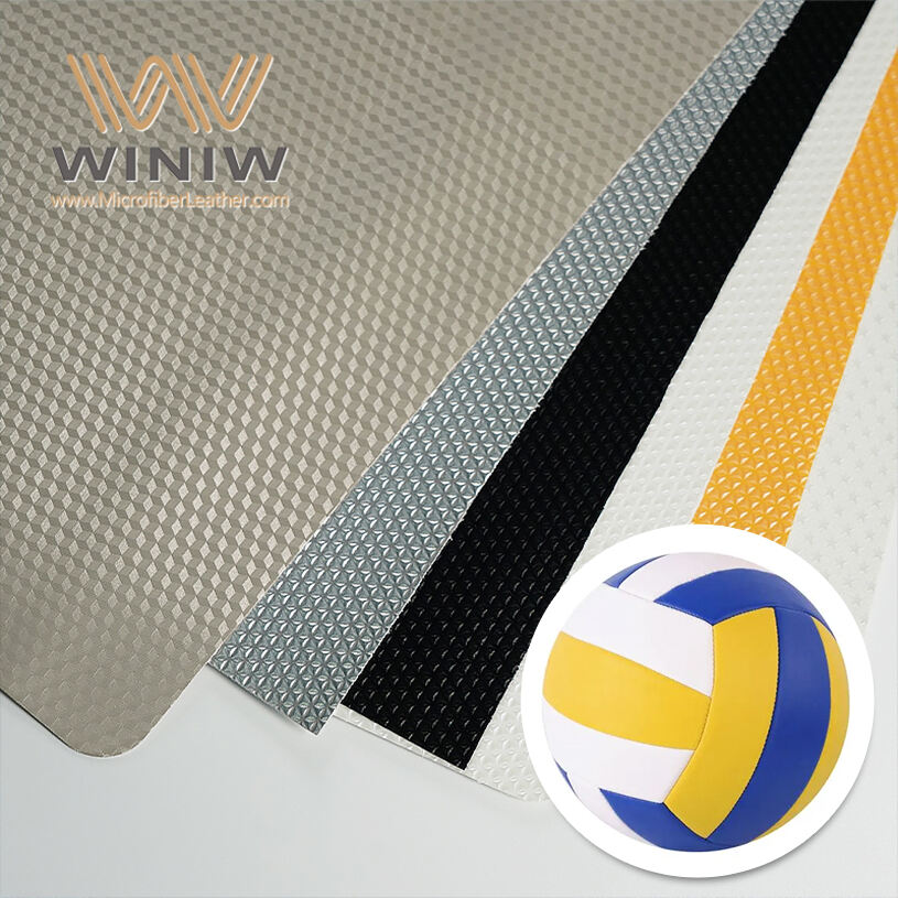 1.5mm Easy To Sew Making VolleyBall Faux Microfiber Leather Fabric