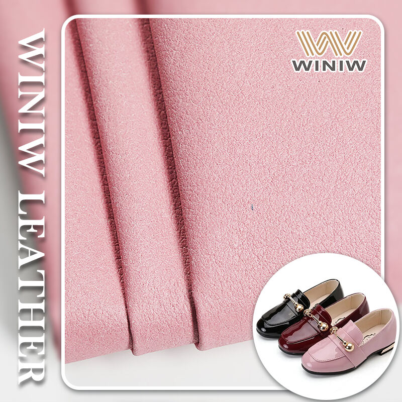 Pink Anti-Aging Micro fiber Leather For Espadrilles Shoe Lining