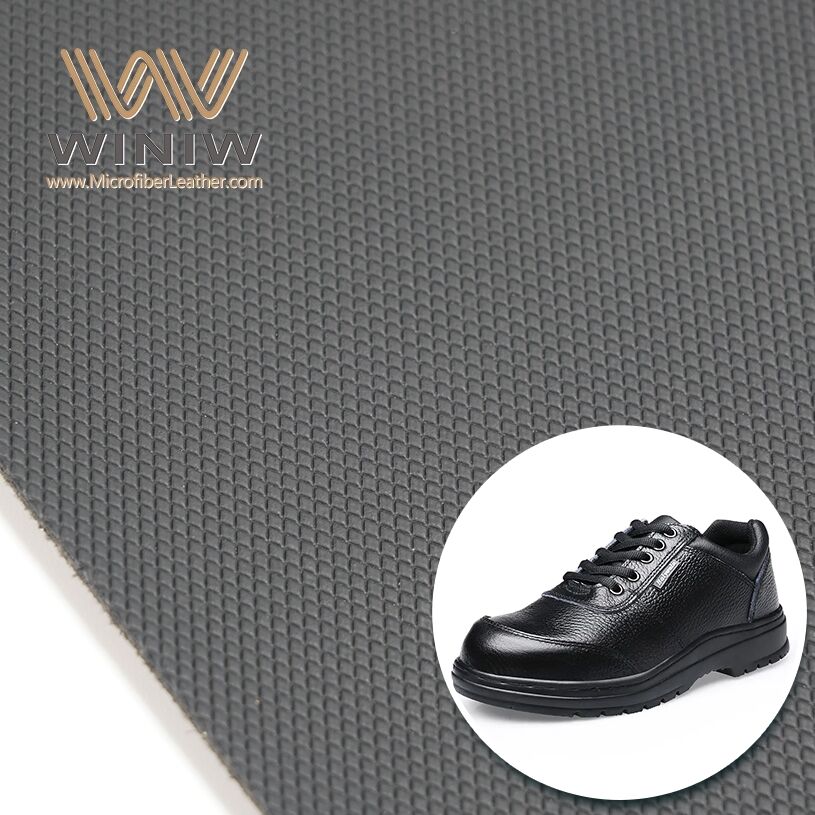 Folding-resistant Microfiber Vegan Leatherette For Safety Shoes