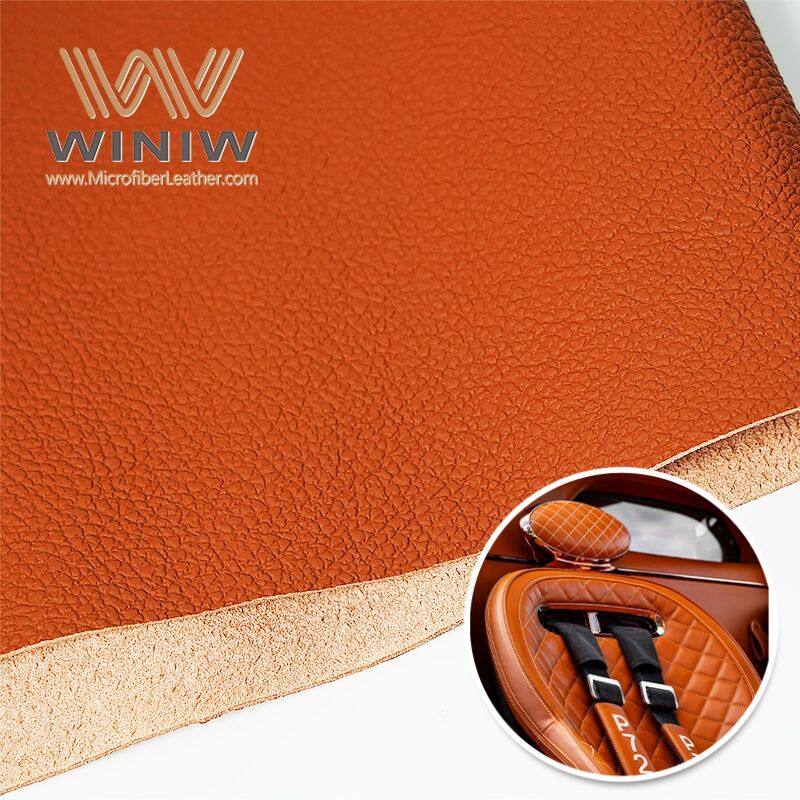 0.4mm Scratch Resistant Upholstery Leather Auto Seat Perforated Material