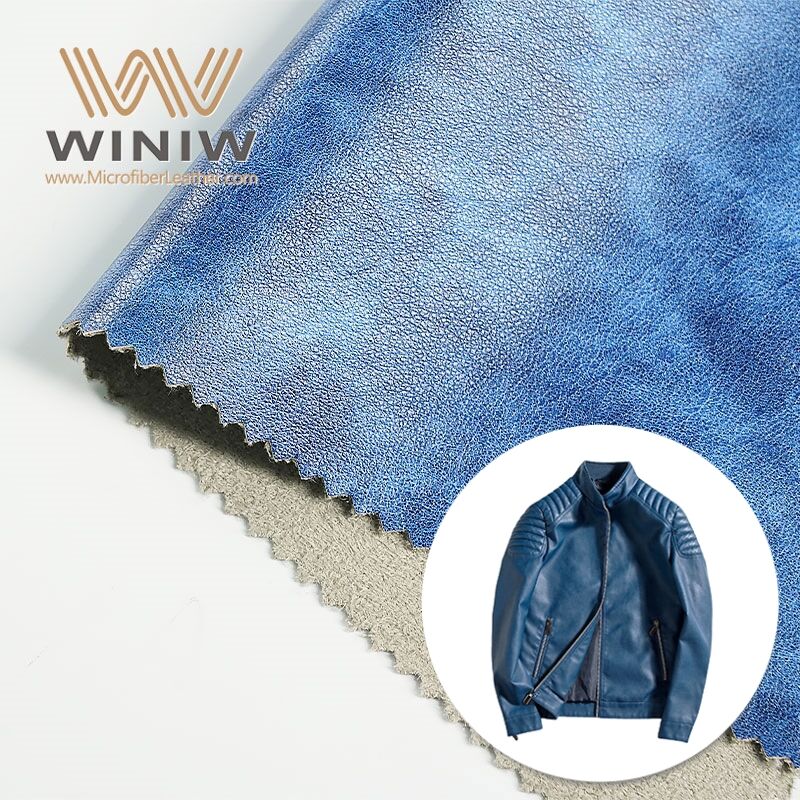 0.8mm Artificial Pu Leather Synthetic Microfiber Leather For Making Attire Material