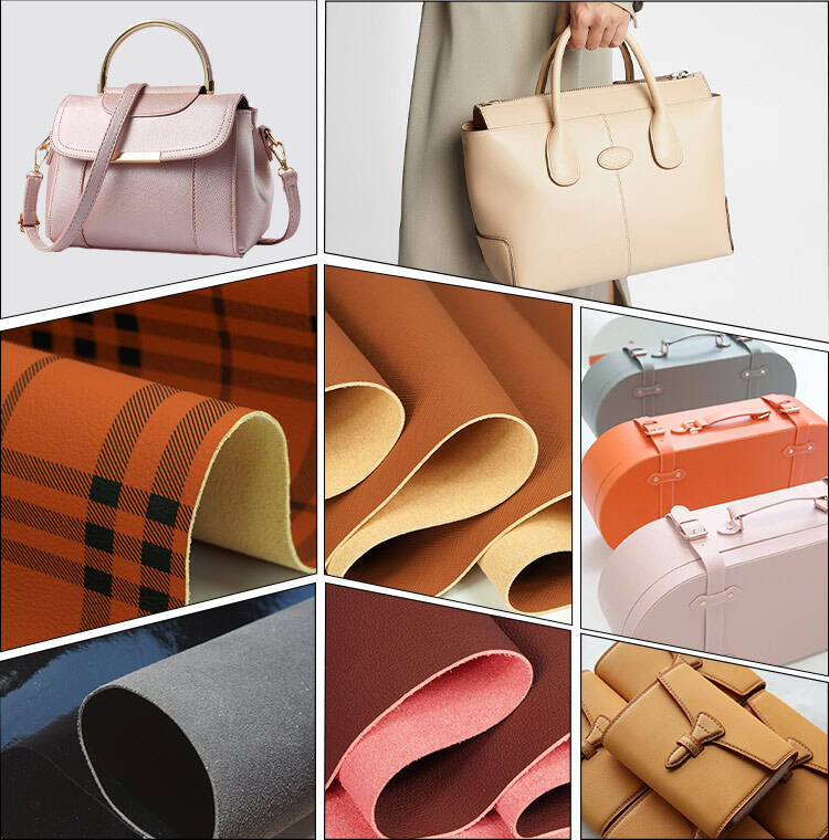 Anti Fouling Synthetic PU Leather Faux Material For Bags supplier