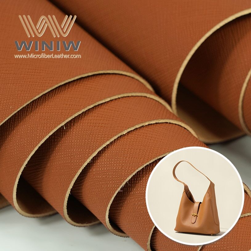 High Tear Strength Imitation Microfiber Leather For Zippered Pouch