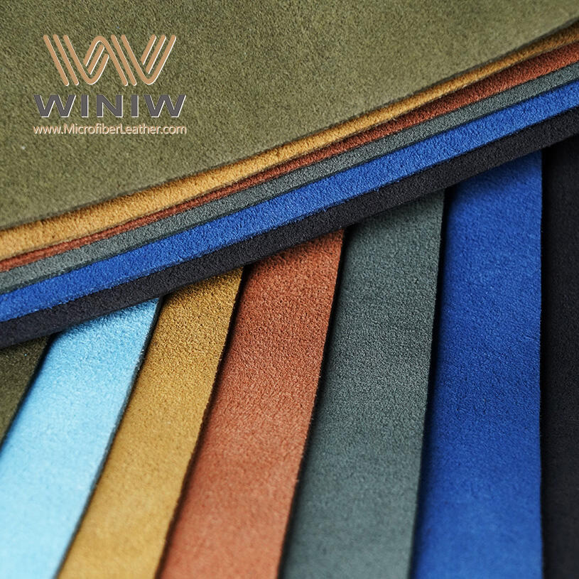 0.8mm Durable Anti-Slip Coating Imitation Leather Micro Fiber Suede