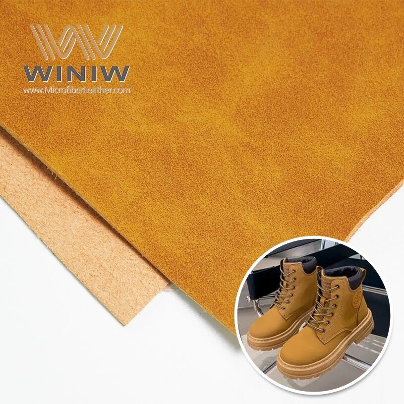 Good Thermal Stability Imitation Leather Boots Suede Material