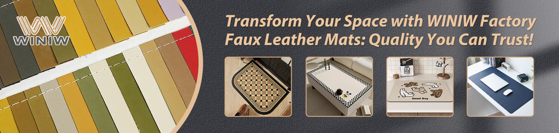 Faux Leather Mat