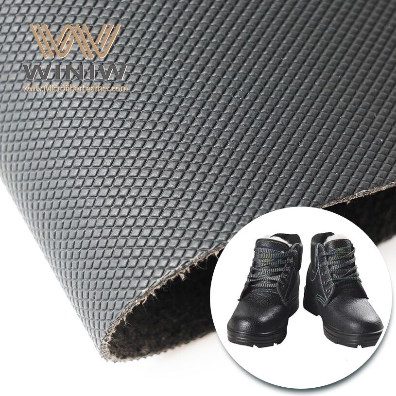 Wear-resistant Microfiber Material Imitation Leather For Safety Shoes