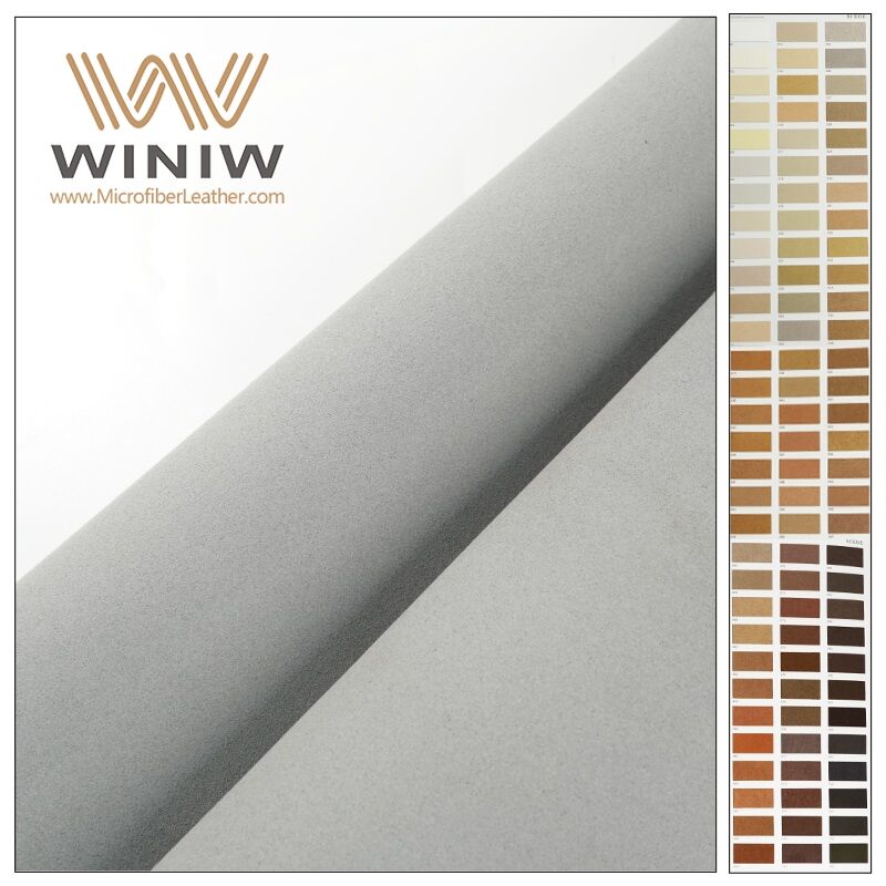 1.4mm Soild Color Making Apparel Microfiber Base Leather Material