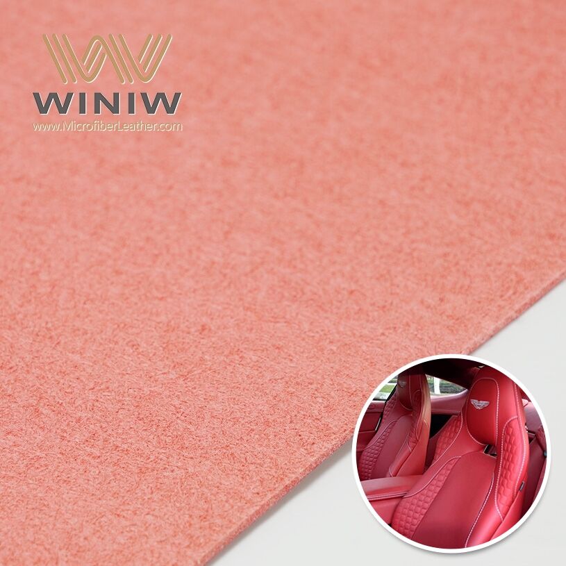 Fine Wool Pores Imitation Microfiber Leather For Car Heated