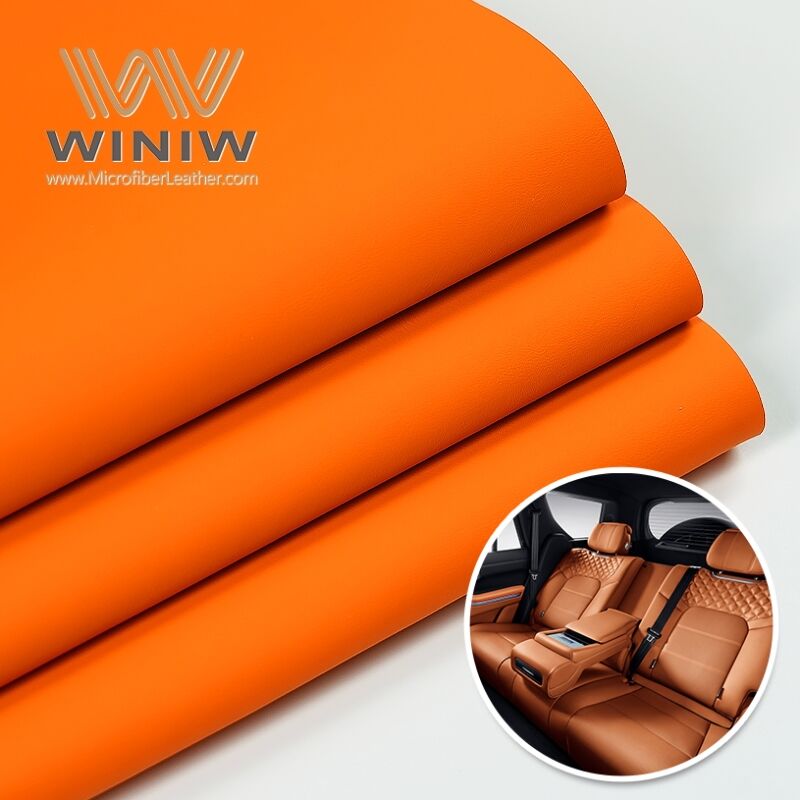 Ease Of maintenance Car Artificial Vegan Leather Fabric Material