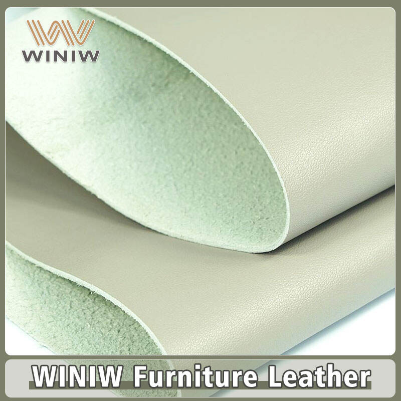 Wear Resistant Faux Microfiber Furniture Material Leather For Sofa