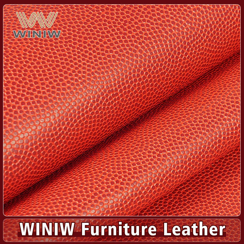 Stain Resistant Commercial Upholstery PU Leather Material For Chairs