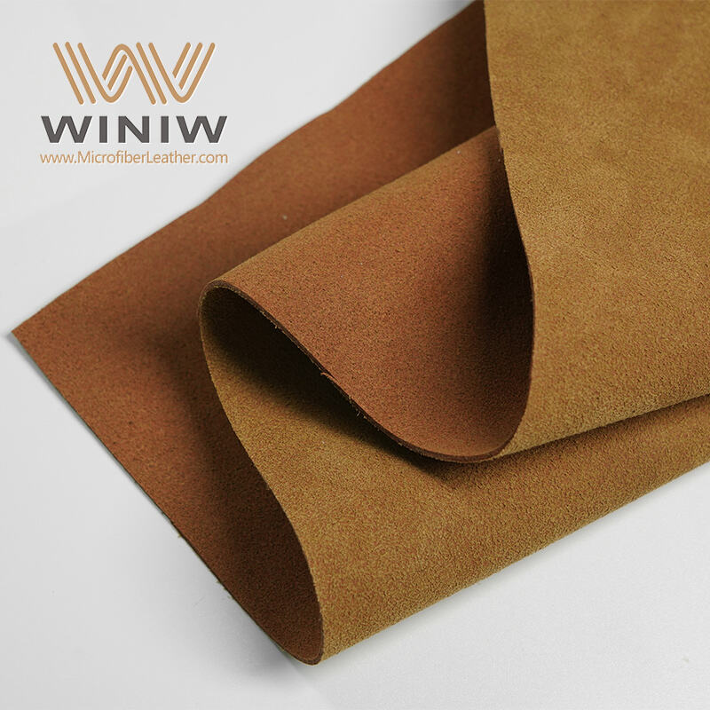 0.6mm Textile-Like Feel Synthetic Microfiber Suede Leather Material