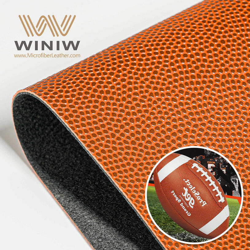 1mm Abrasion Resistant Pu Leather Cloth For Rugby Material