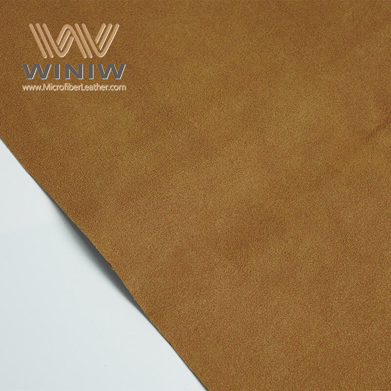 0.6mm Thickness Textile-Like Feel Microfiber Suede Leather Material