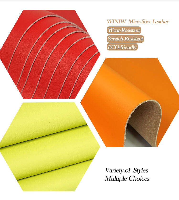 High Strength Microfiber PU Leather For Furniture Upholstery Material manufacture