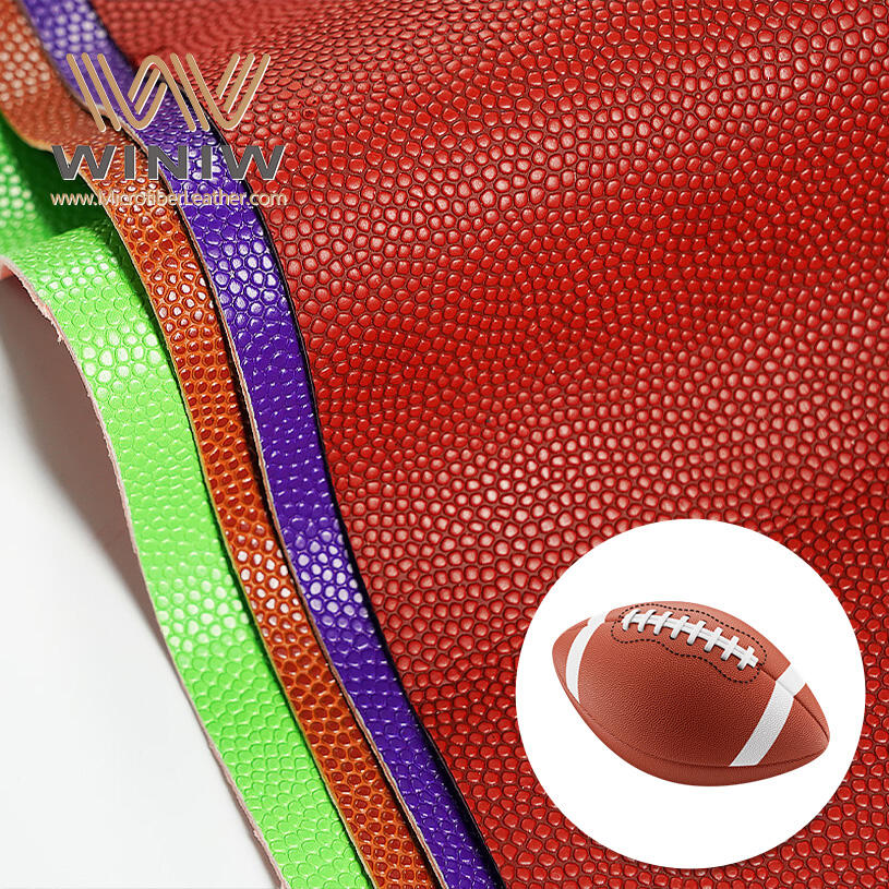 0.7mm Aesthetics PU Faux Leather For Making Rugby Material