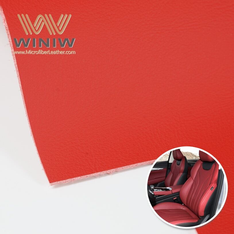 0.8mm Odorless Fresh Passenger Seat Artificial Microfiber Leather