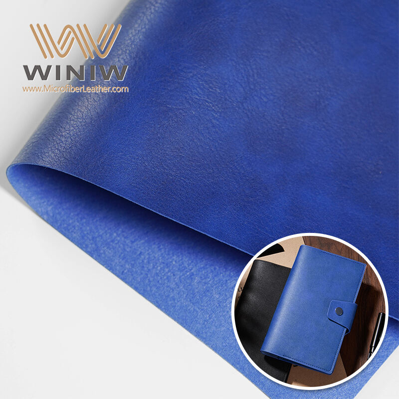 0.4mm Scratch Resistance Vegan PU Leather Notebook Cover Material