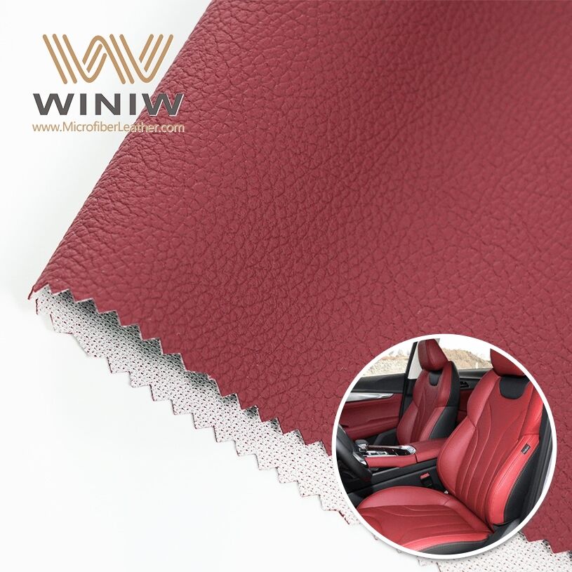 Waterproof Making Automotive Interior Microfiber Synthetic Vegan Friendly Leather Material