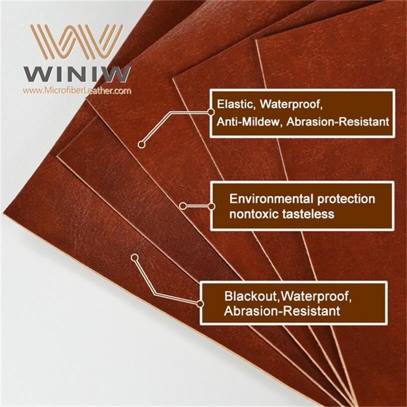 2.mm Easy To Customize Custom Logo Label Pu Microfiber Synthetic Leather